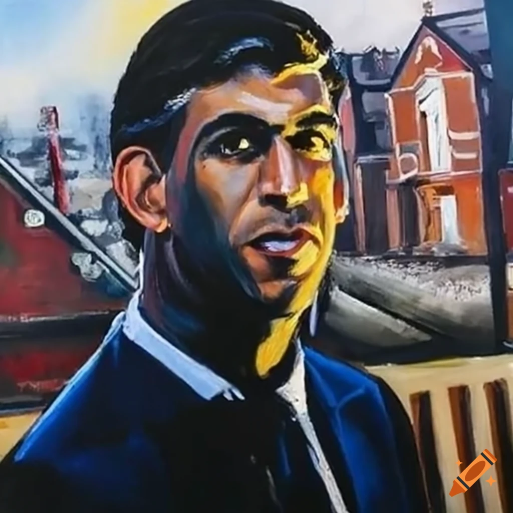 dystopian-painting-of-rishi-sunak-destroying-a-railway-on-craiyon