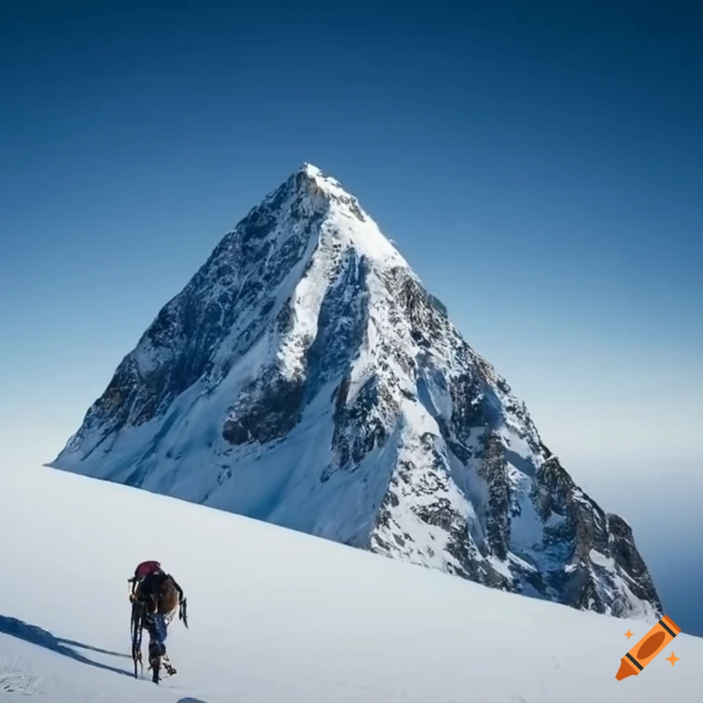 mountain summit as a symbol of hard work and achievement