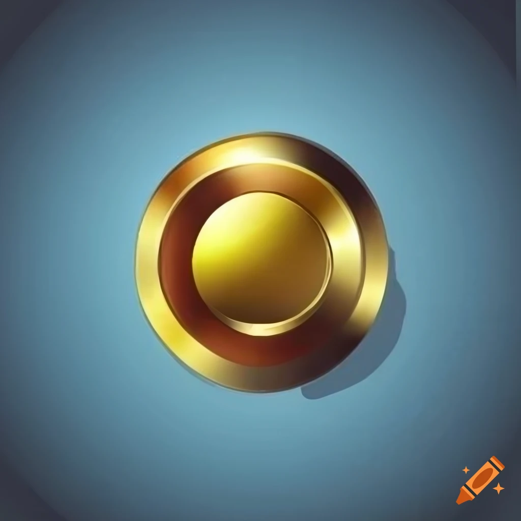 gold button illustration