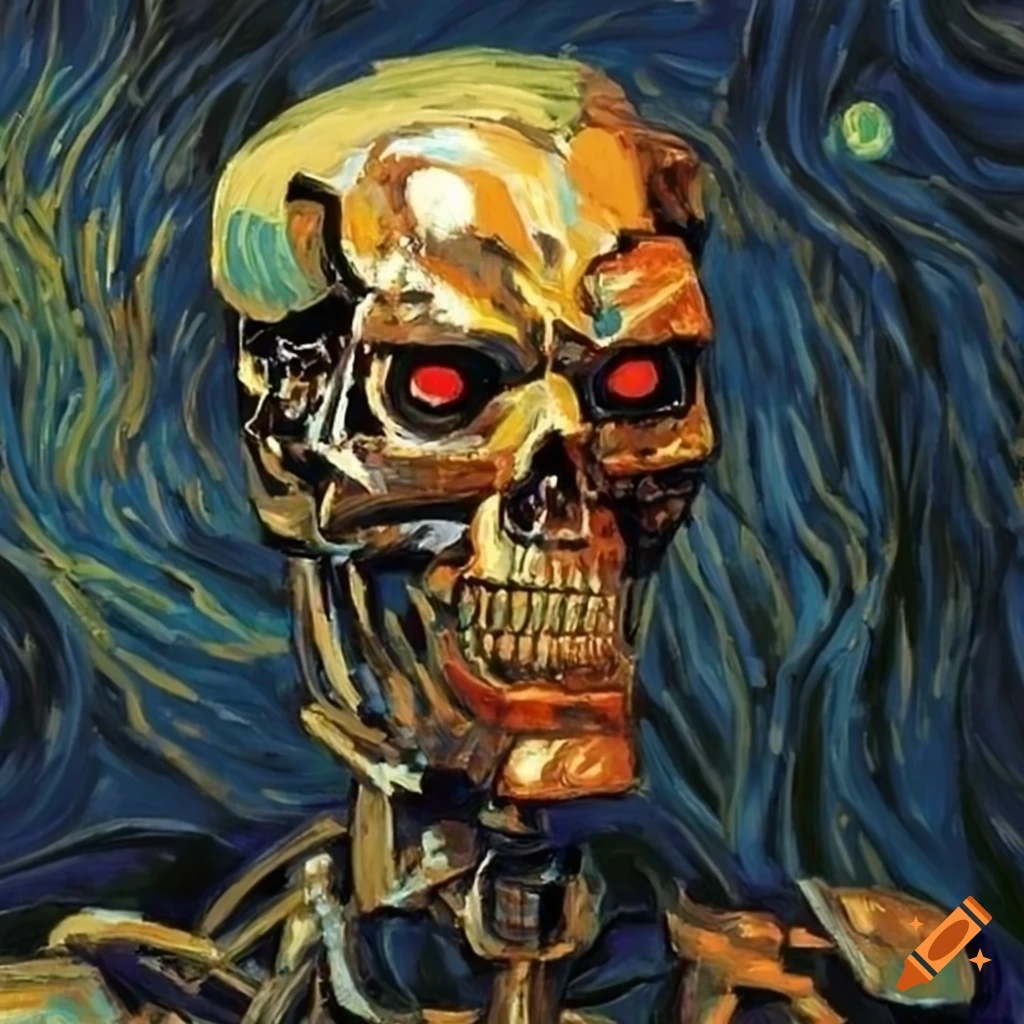 Van Gogh's painting of Terminator