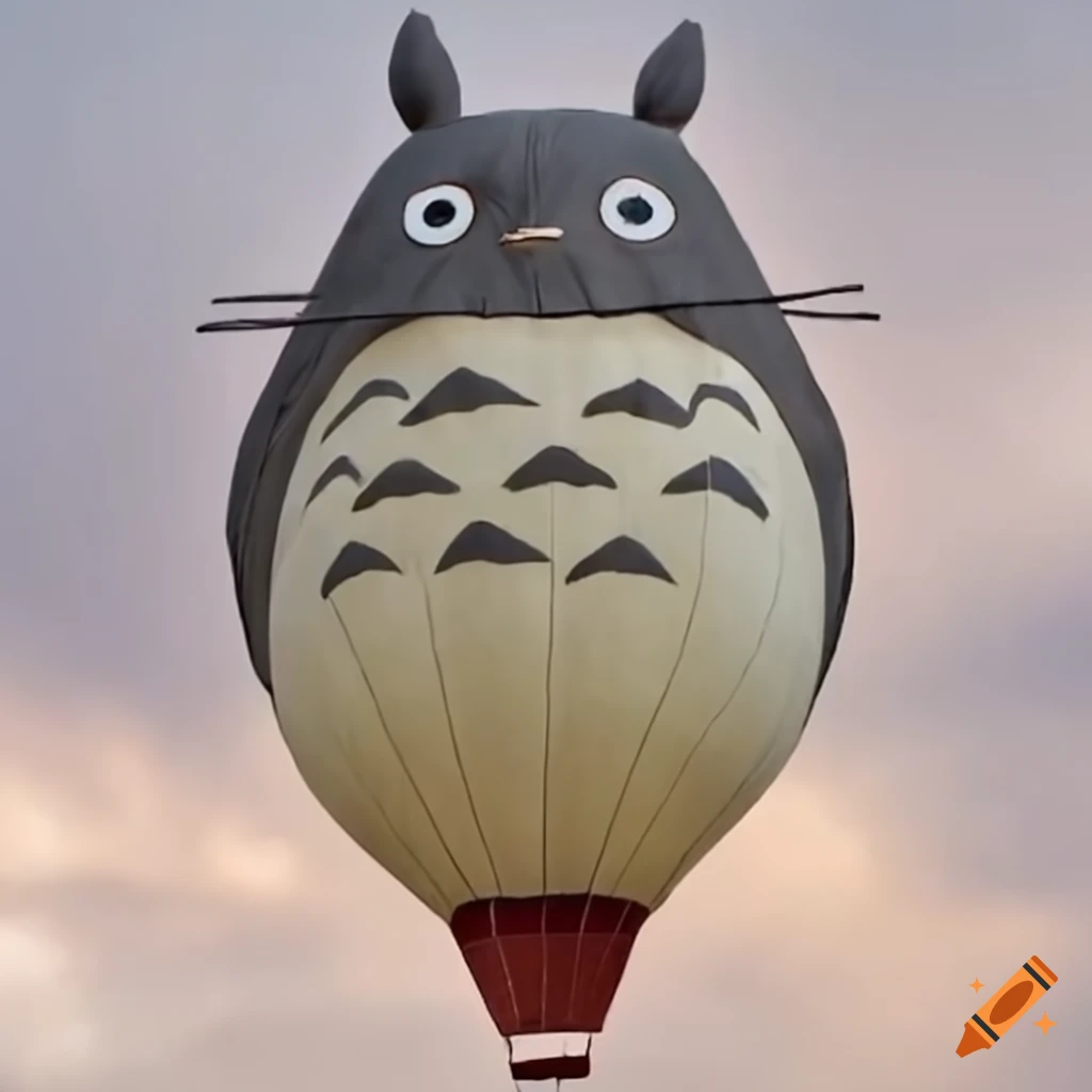 Totoro-themed hot air balloon