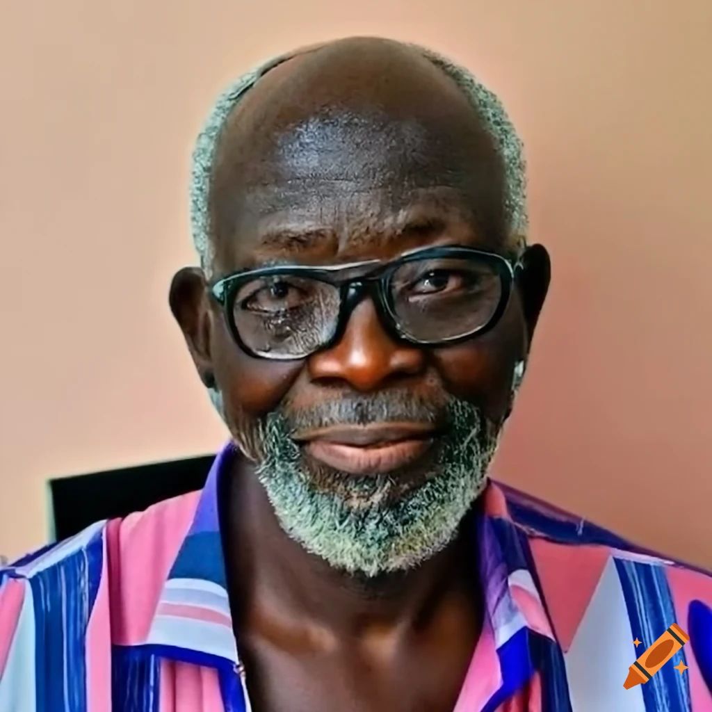 portrait of Adjovi Jacques Amadou, a cafeteria attendant at a hospital