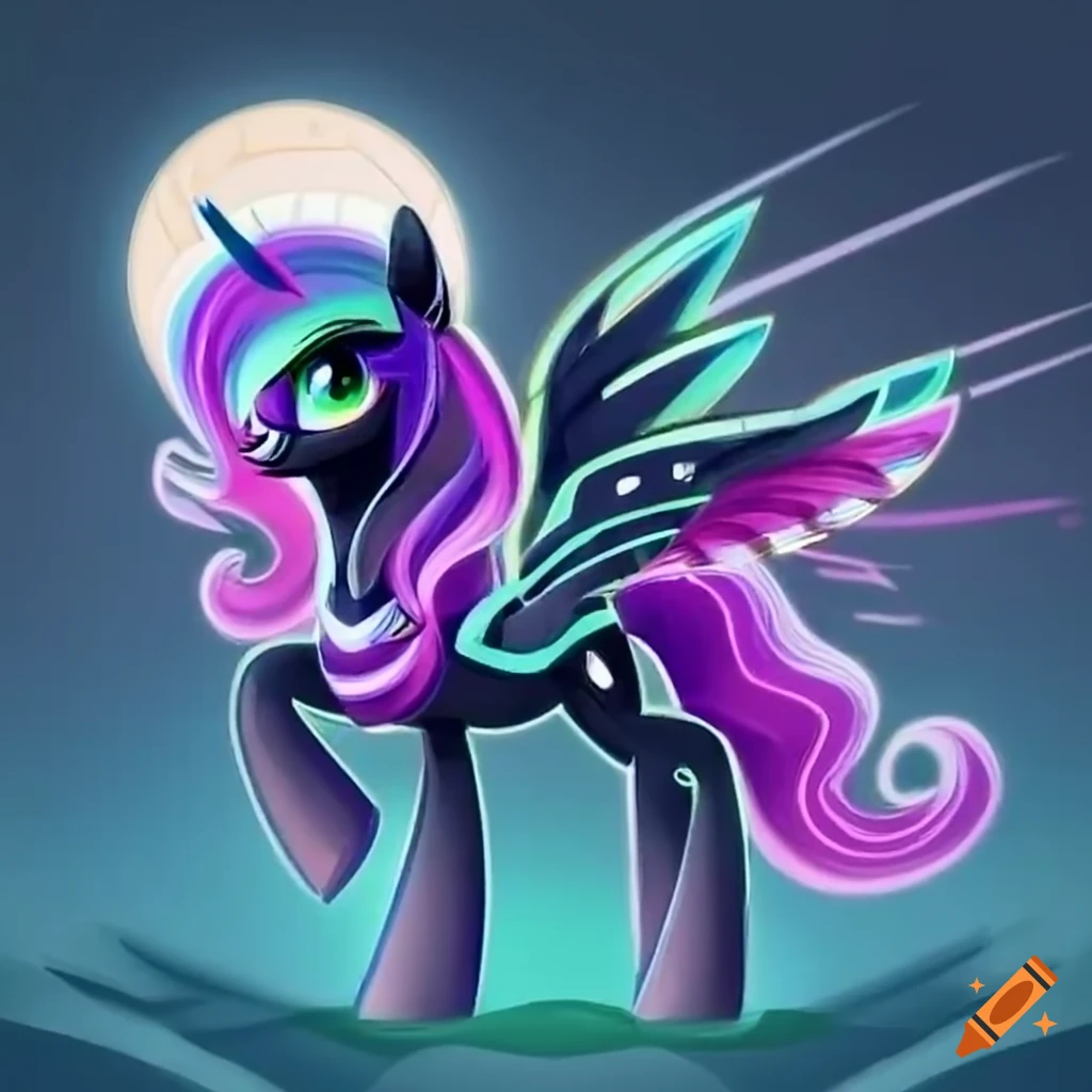 detailed artwork of a cute pony in the style of My Little Pony