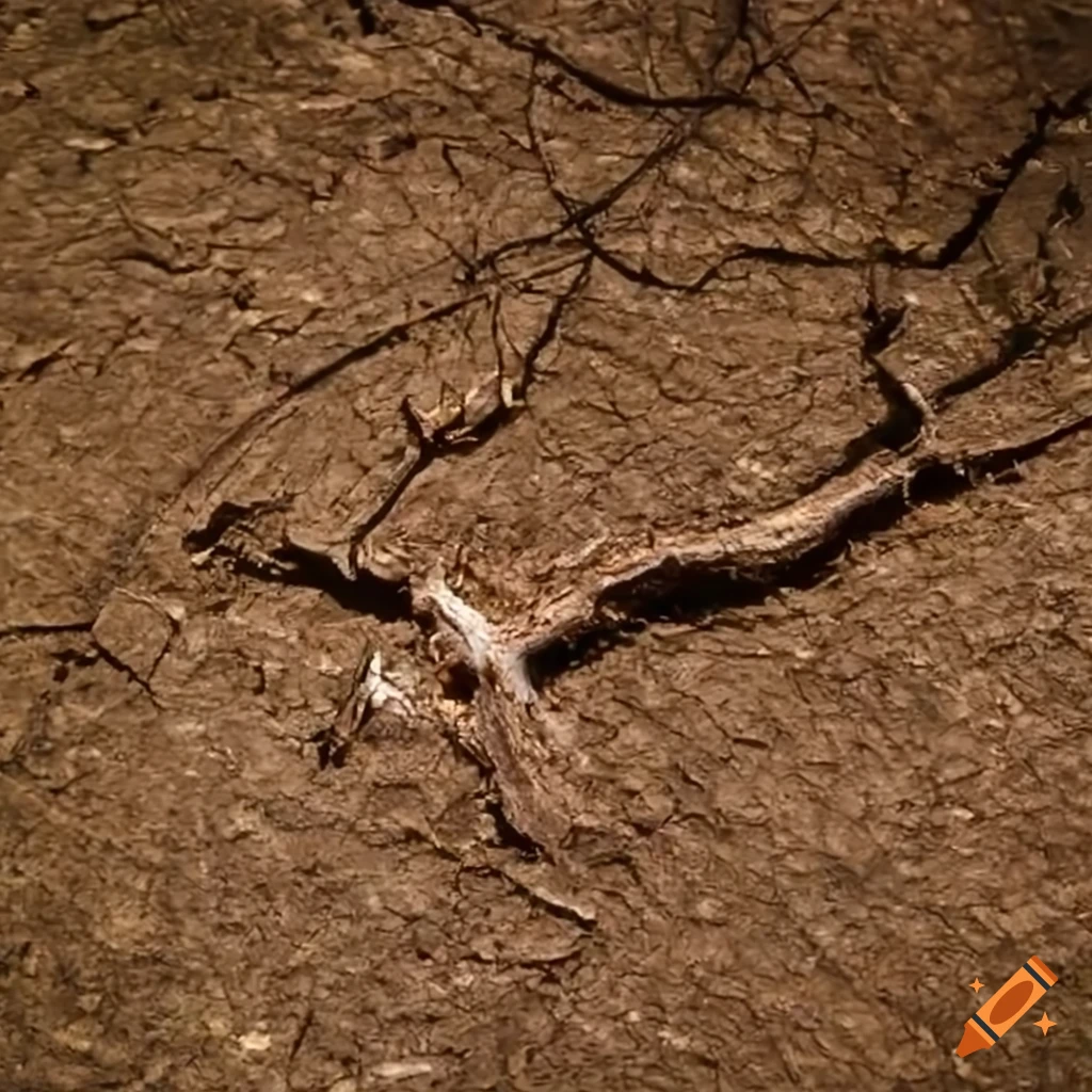 broken tree branch on the ground