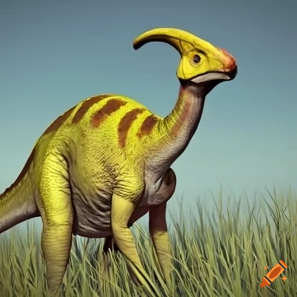 Giant Yellow Parasaurolophus In Tall Grass On Craiyon giant-yellow-parasaurolophus-in-tall-grass-on-craiyon