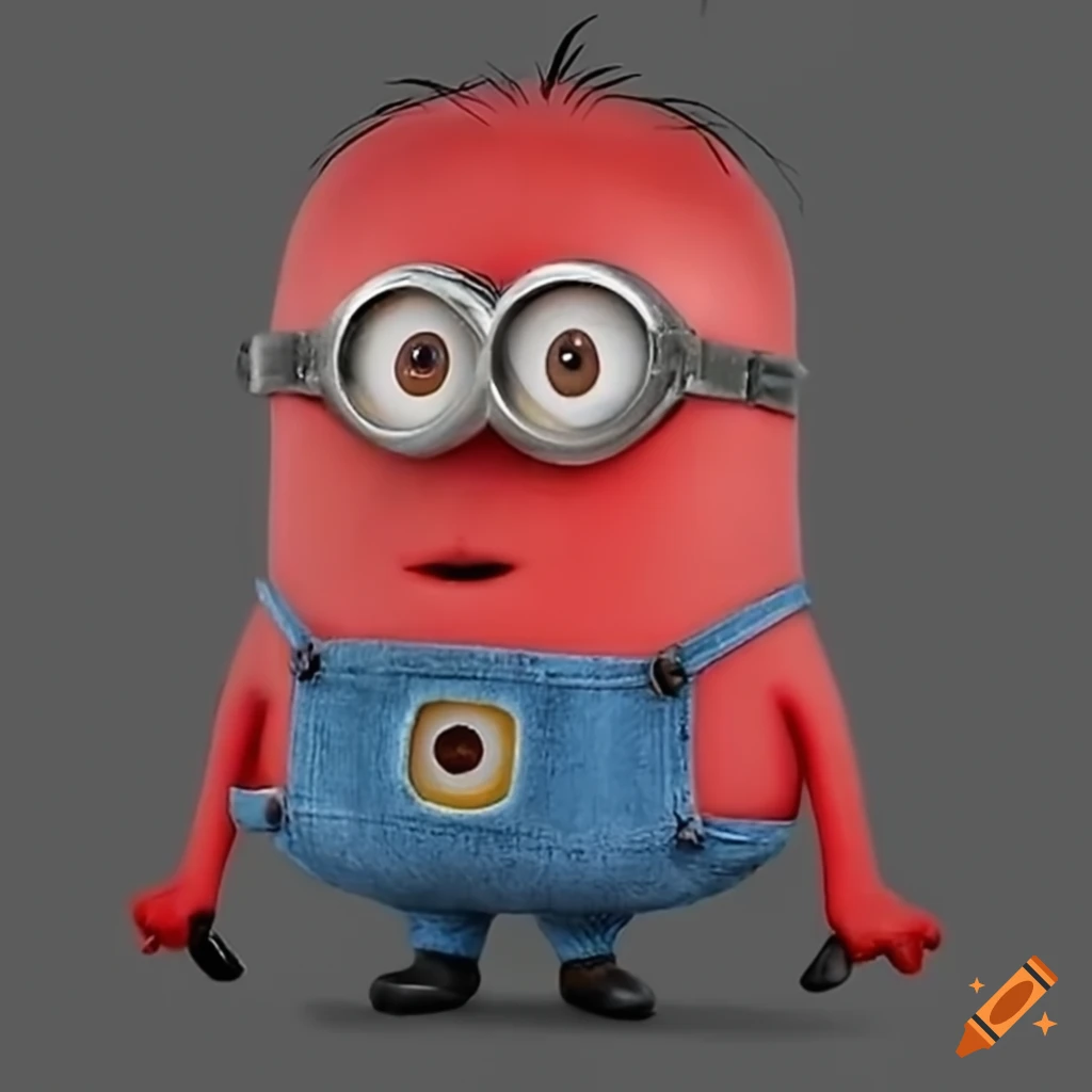 Red minion character on Craiyon