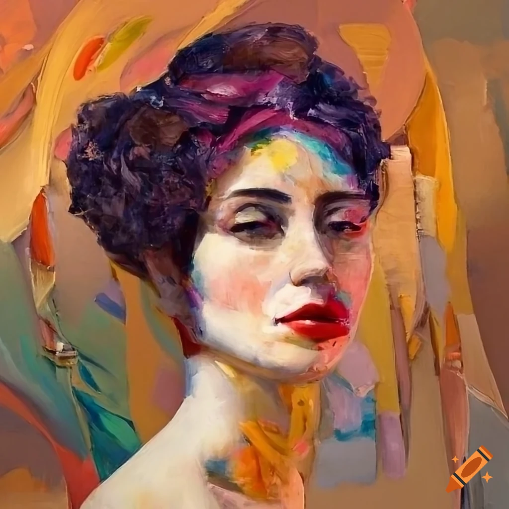 masterful oil painting of women with vibrant colors