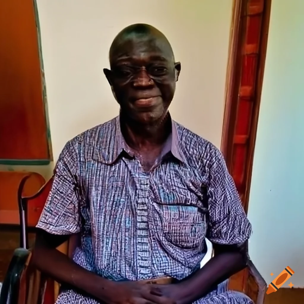 portrait of Adjovi Jacques Amadou, cafeteria attendant at a hospital