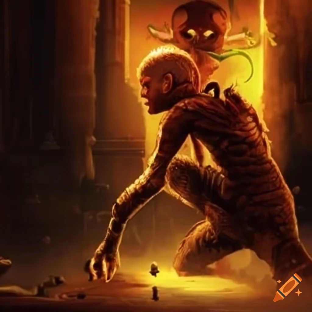 Intricate history of video games on Craiyon