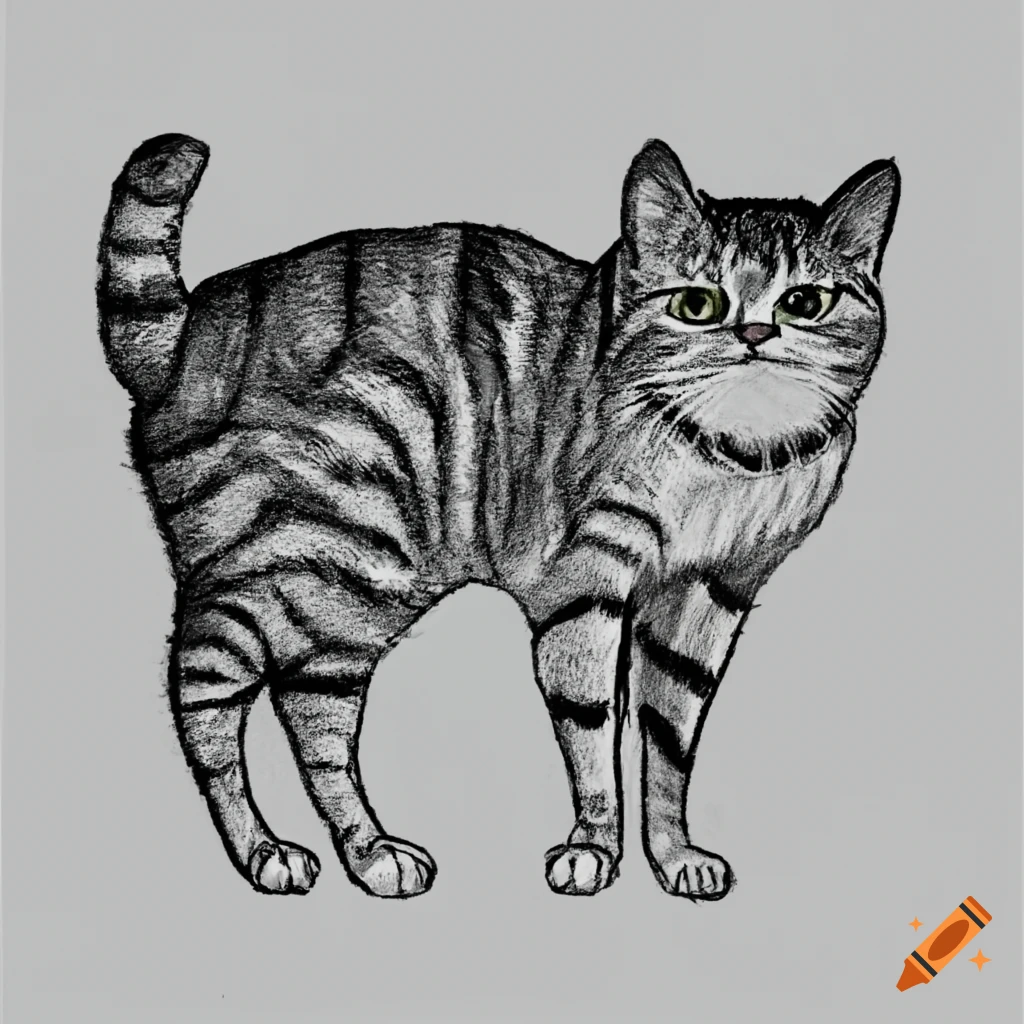 File:Black and White Cat Sketch.png - Wikipedia
