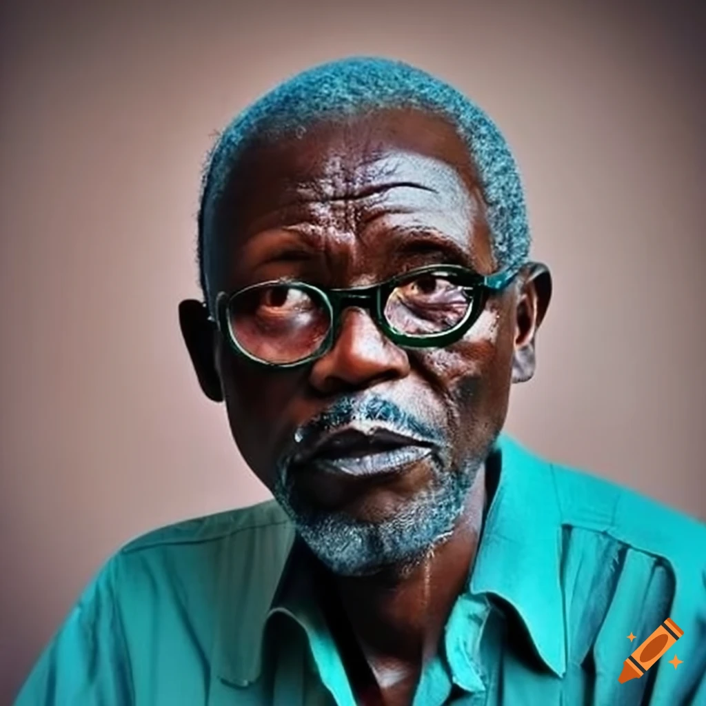portrait of Adjovi Jacques Amadou, a cafeteria attendant