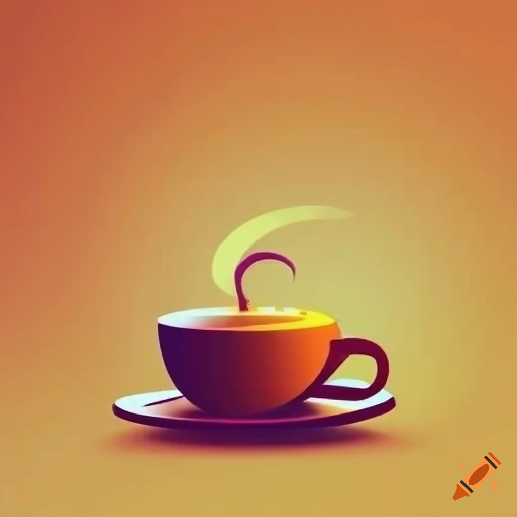 coffee shop cafe logo on white background