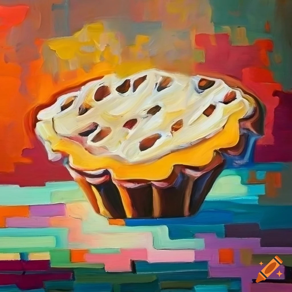 abstract cubist painting titled Wild Honey Pie