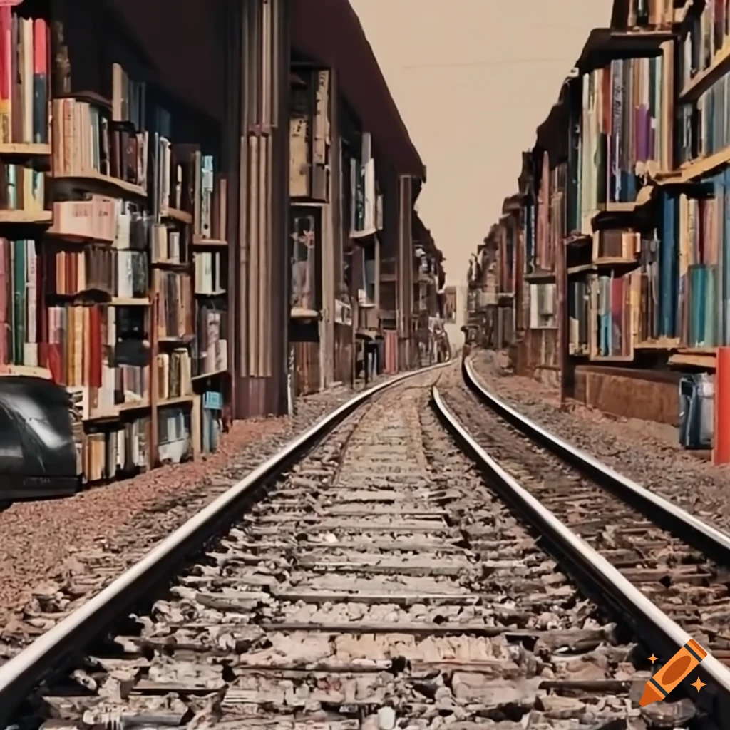 railway track passing through a library