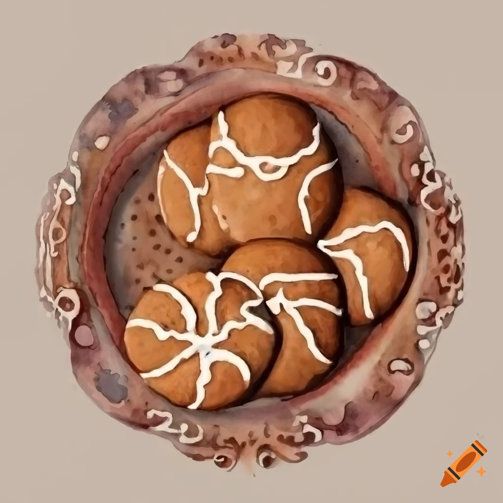 top-down view of gingerbreads on vintage plate