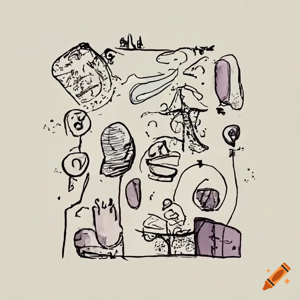 minimalist album cover doodles