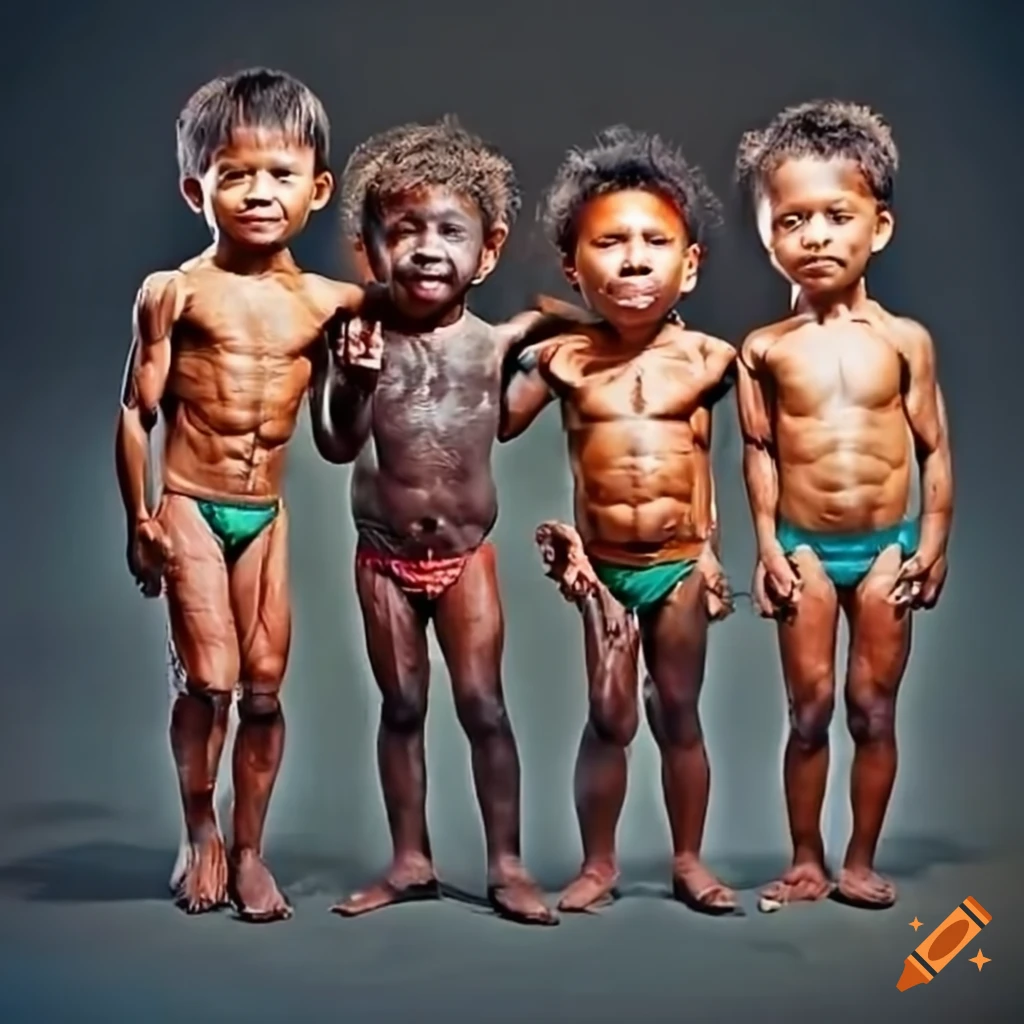 group of indigenous boys