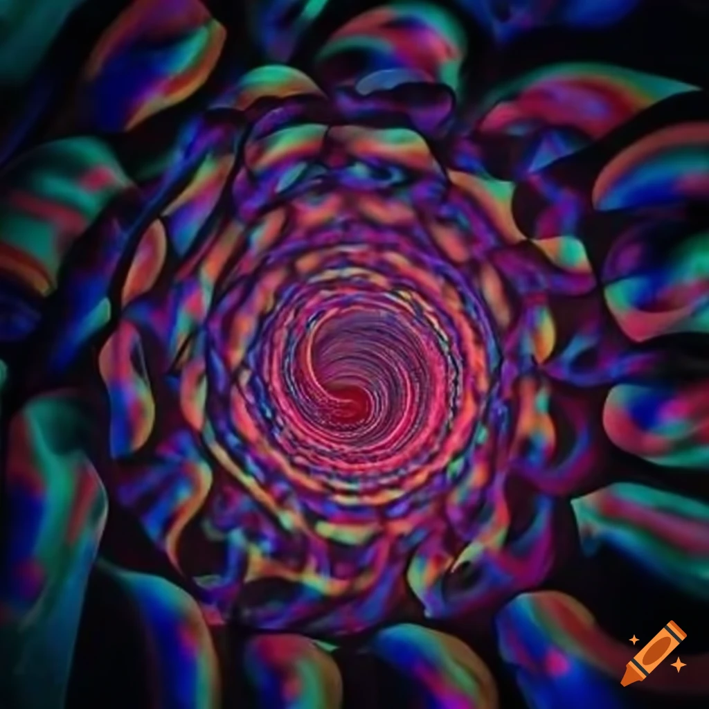 abstract artwork of a spiraling worm