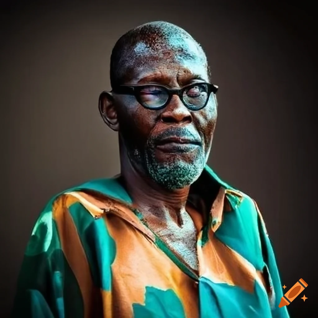 portrait of Adjovi Jacques Amadou, a cafeteria attendant