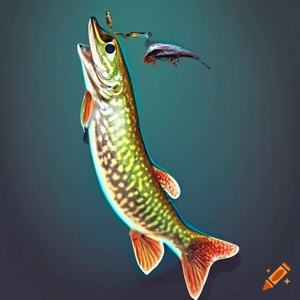 Image of a big pike caught while fishing