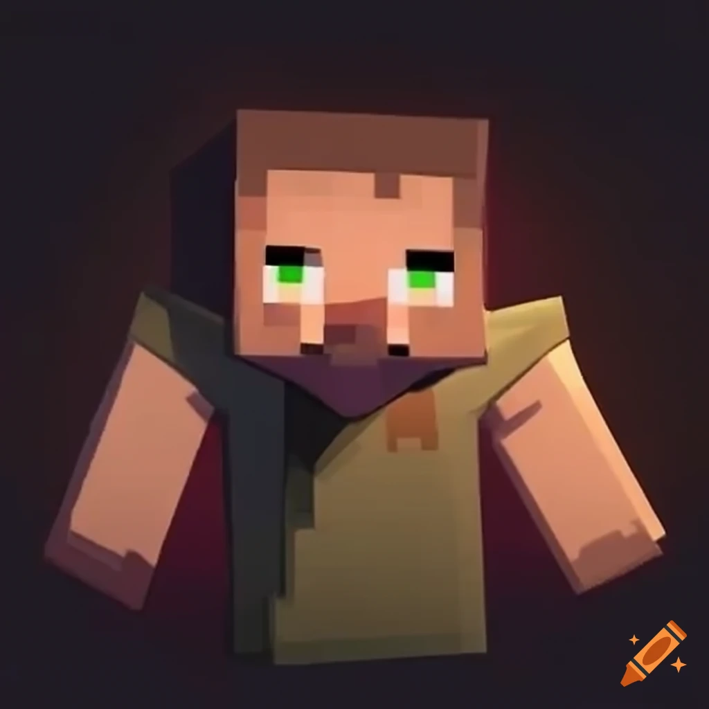 profile picture with Minecraft theme on Craiyon