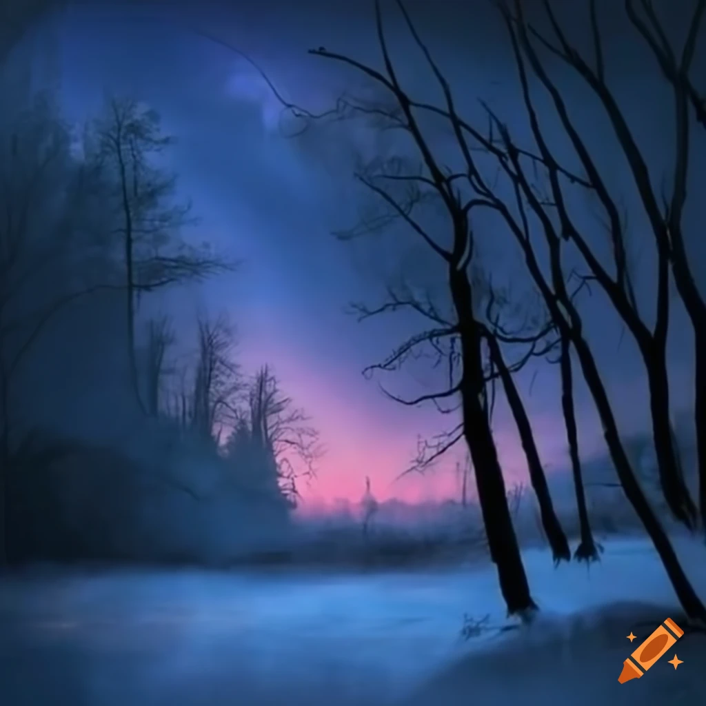 image depicting a cold night
