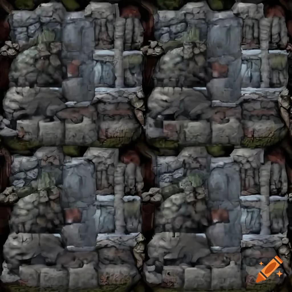 Top-down tile texture pack for game environments on Craiyon