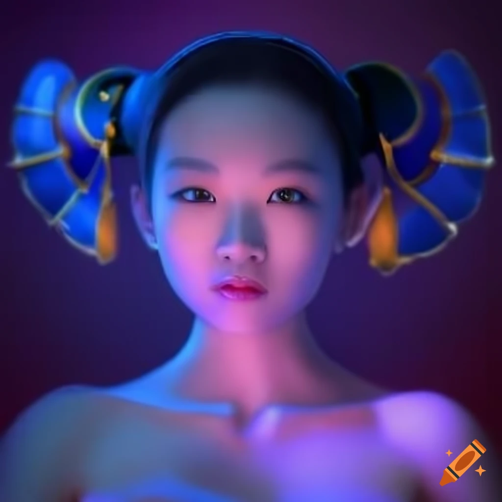portrait of Chun Li from a video game