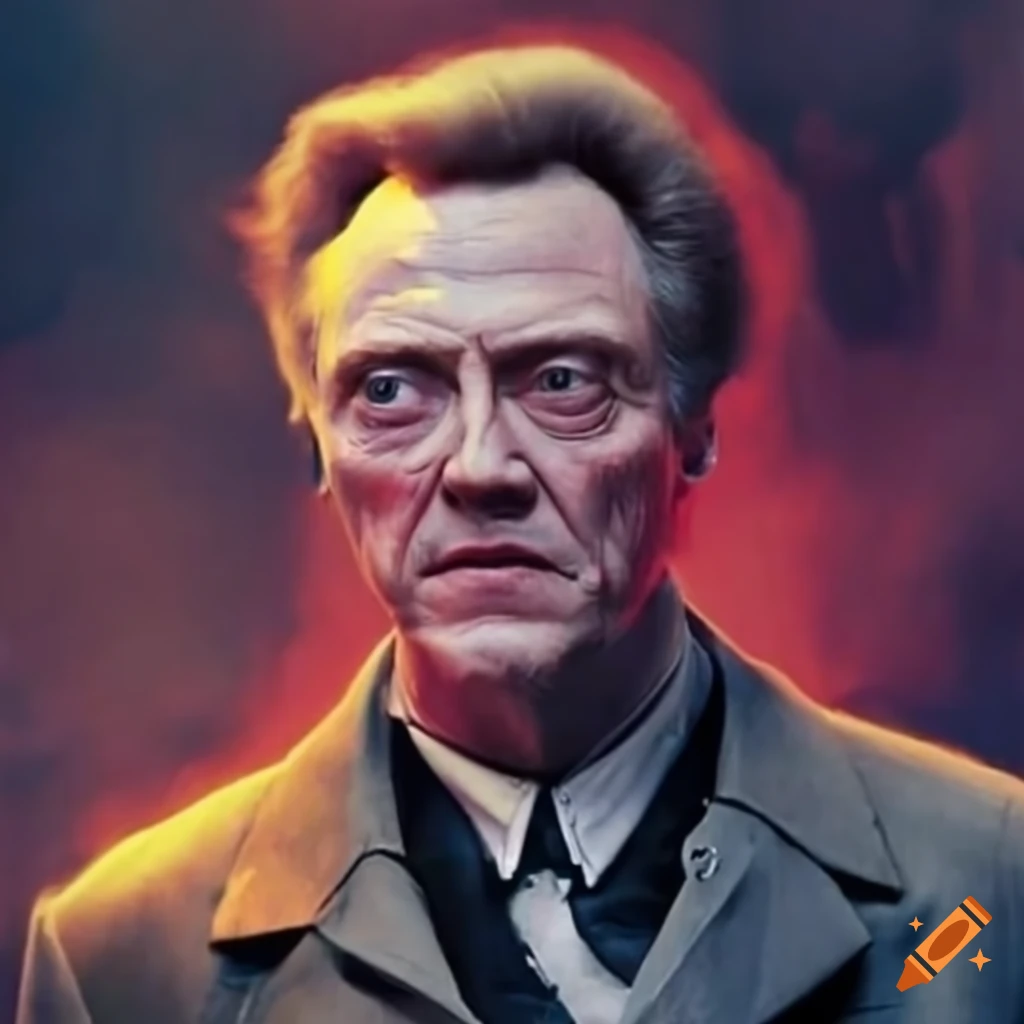 Christopher Walken as a Ghostbuster with ghosts