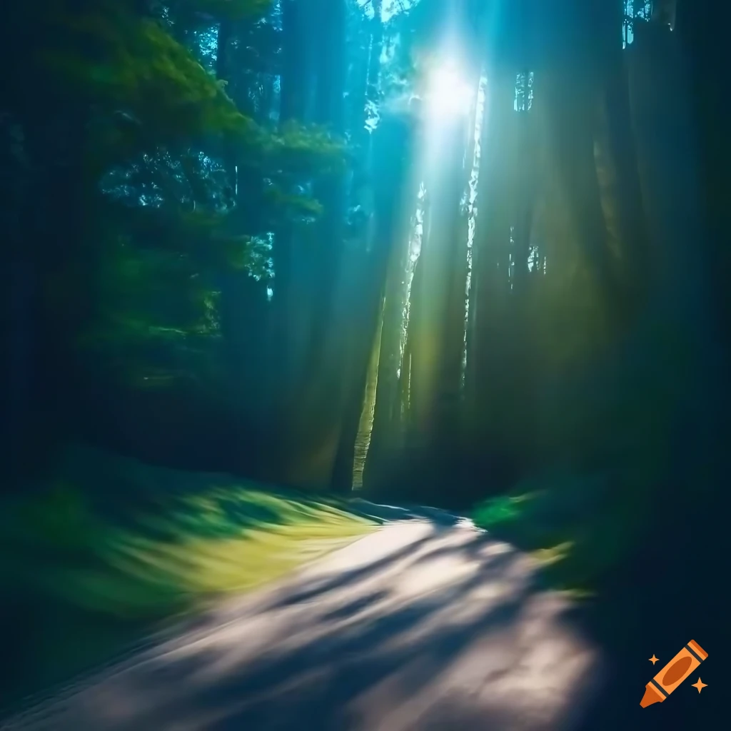mountain bike track in Fontainebleau forest