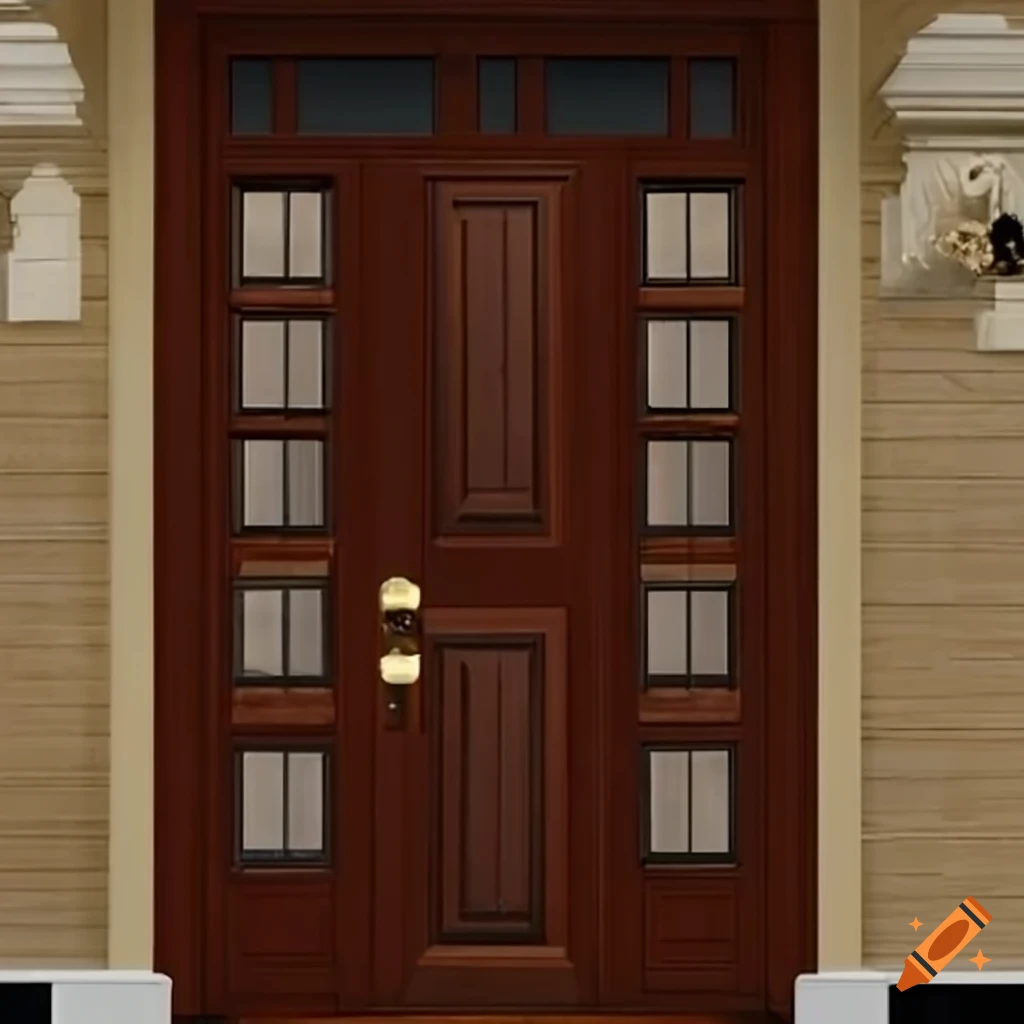 Virtual front door for home design on Craiyon