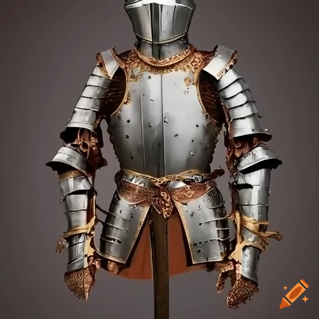 rose gold knight armor
