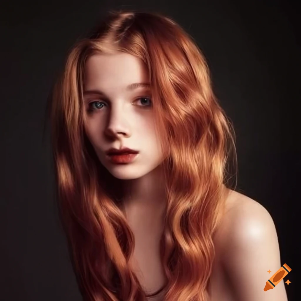 Stylish Strawberry Blonde Character With Wavy Hair On Craiyon 