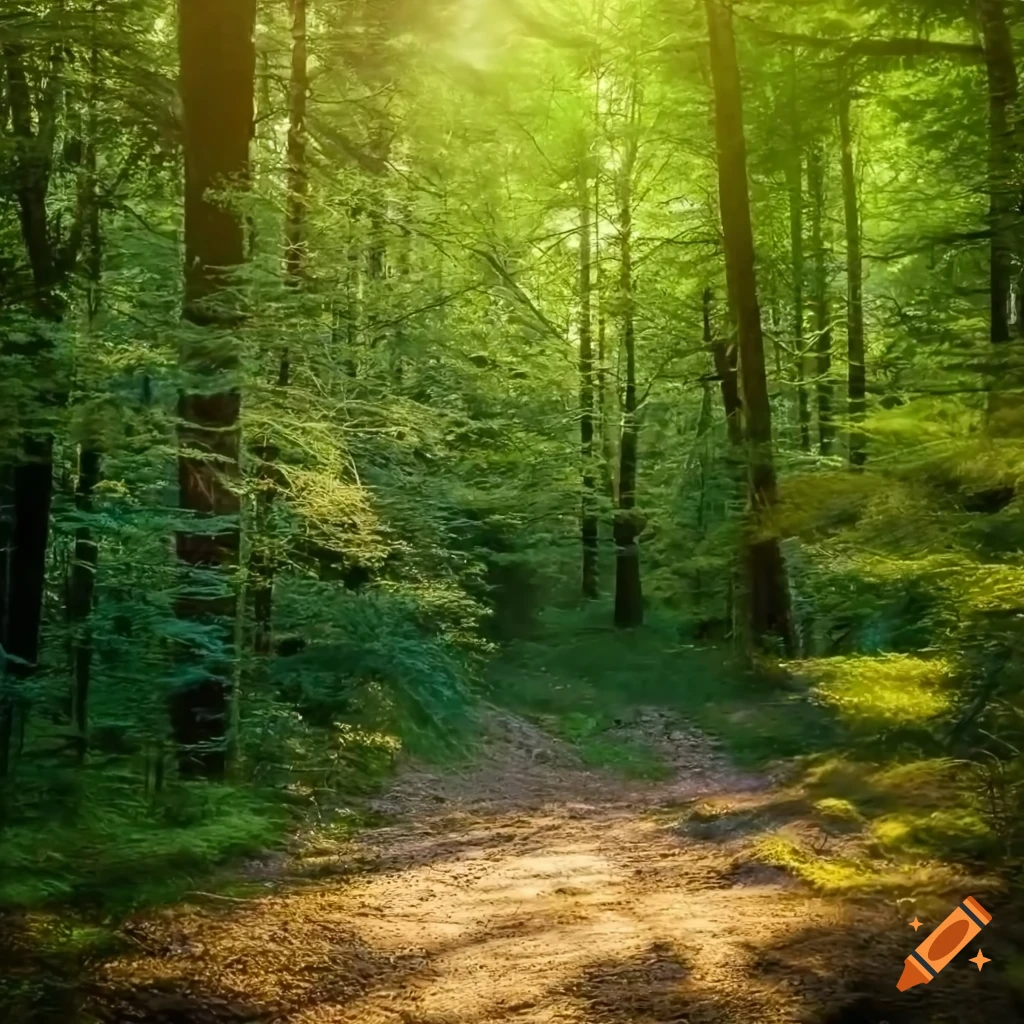 paysage forestier avec une végétation luxuriante