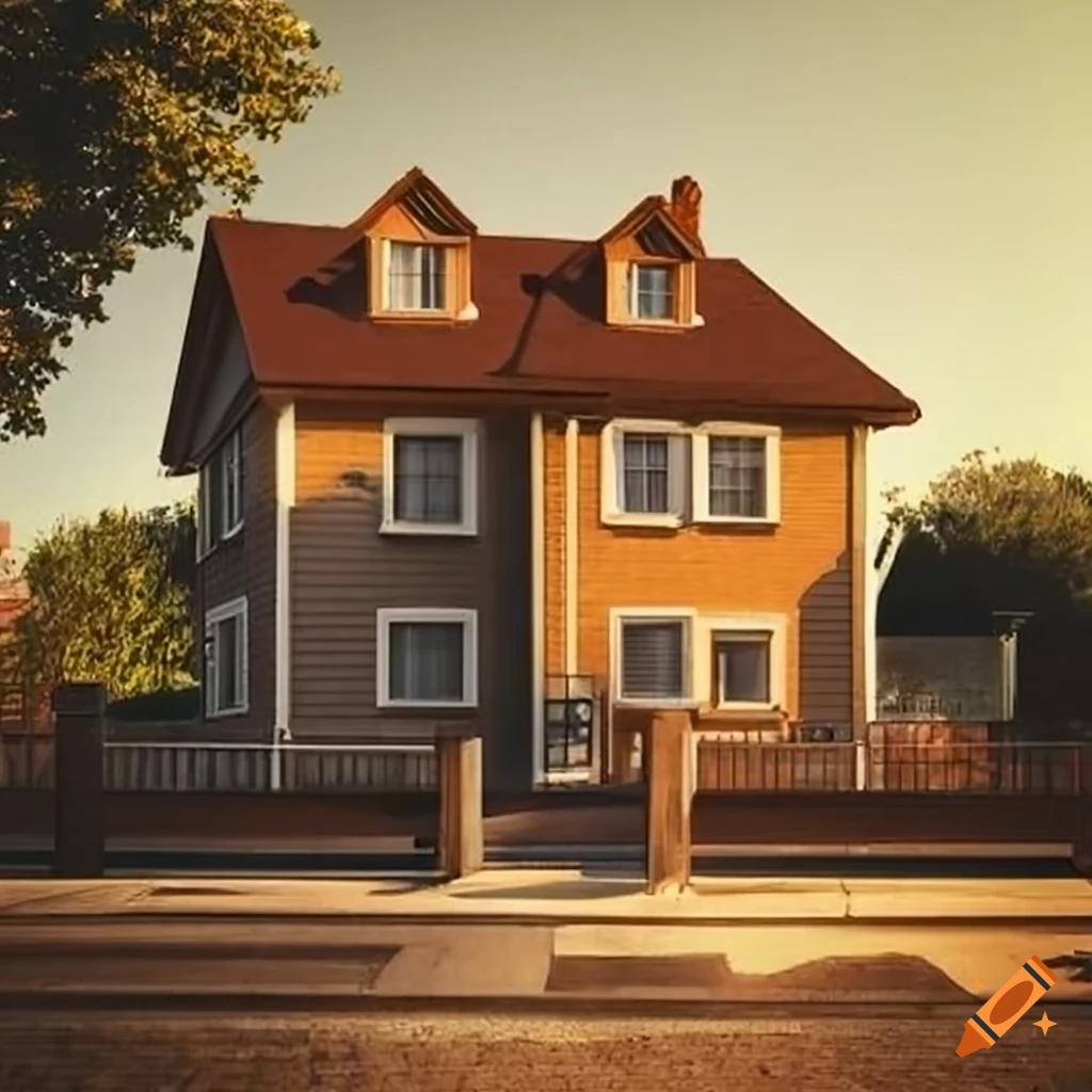 image of a house in a quiet neighborhood