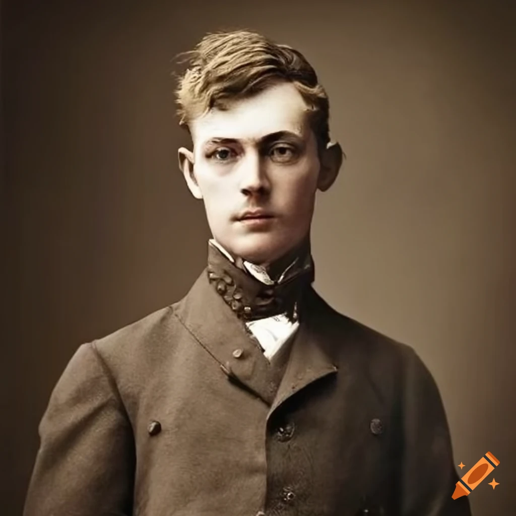 portrait of a 25-year-old Englishman in 1893