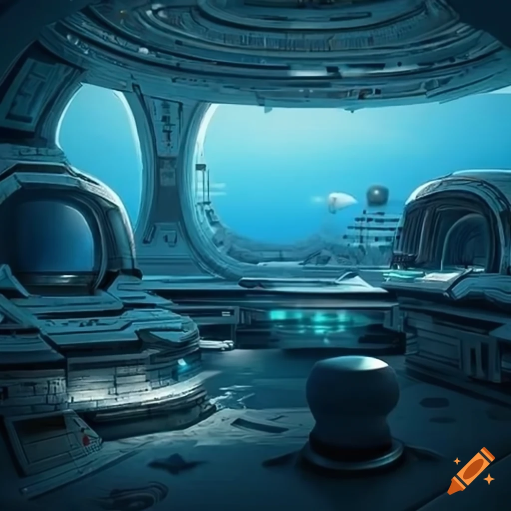 Hyper Realistic Science Fiction Room With Ocean View On Craiyon