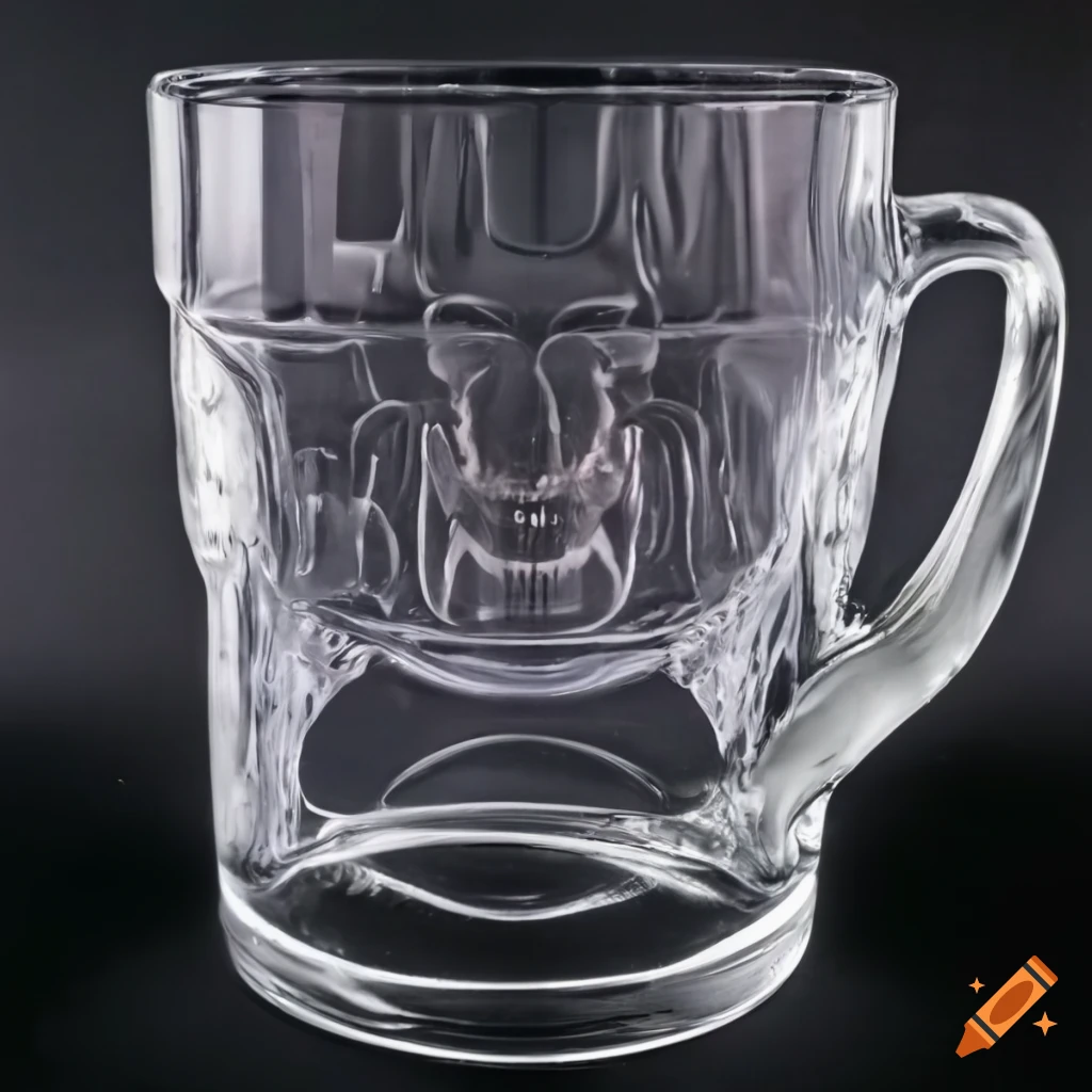 1995 Batman Forever pressed glass mug