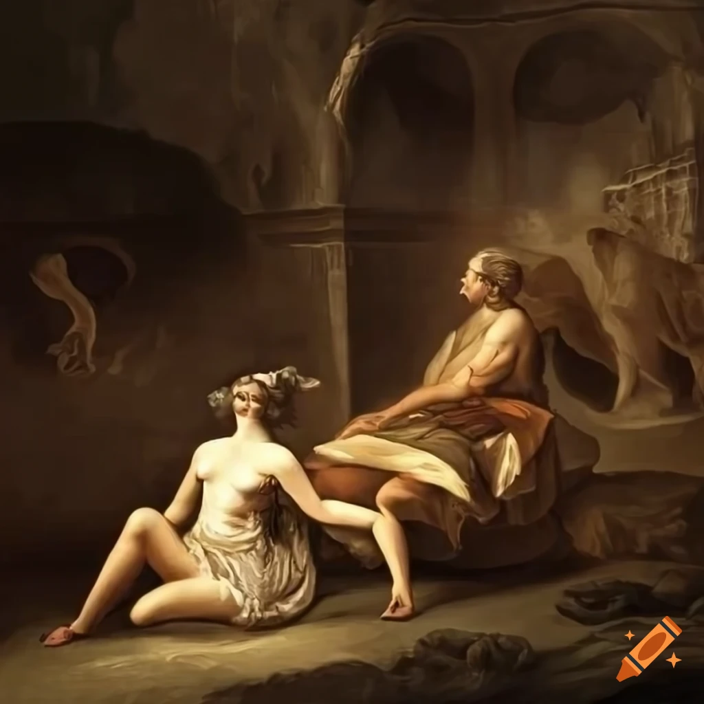 artwork of the allegory of the cave