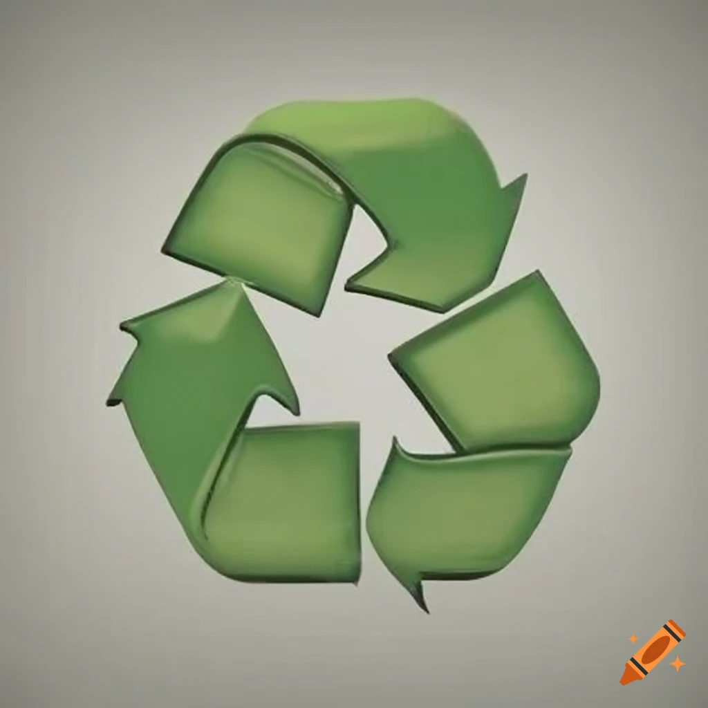 Recycling symbol icon on Craiyon