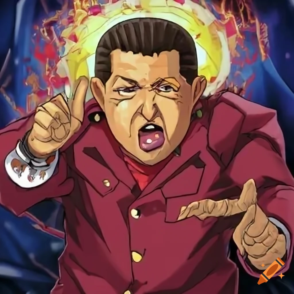 Yugiohstyle art of hugo chavez