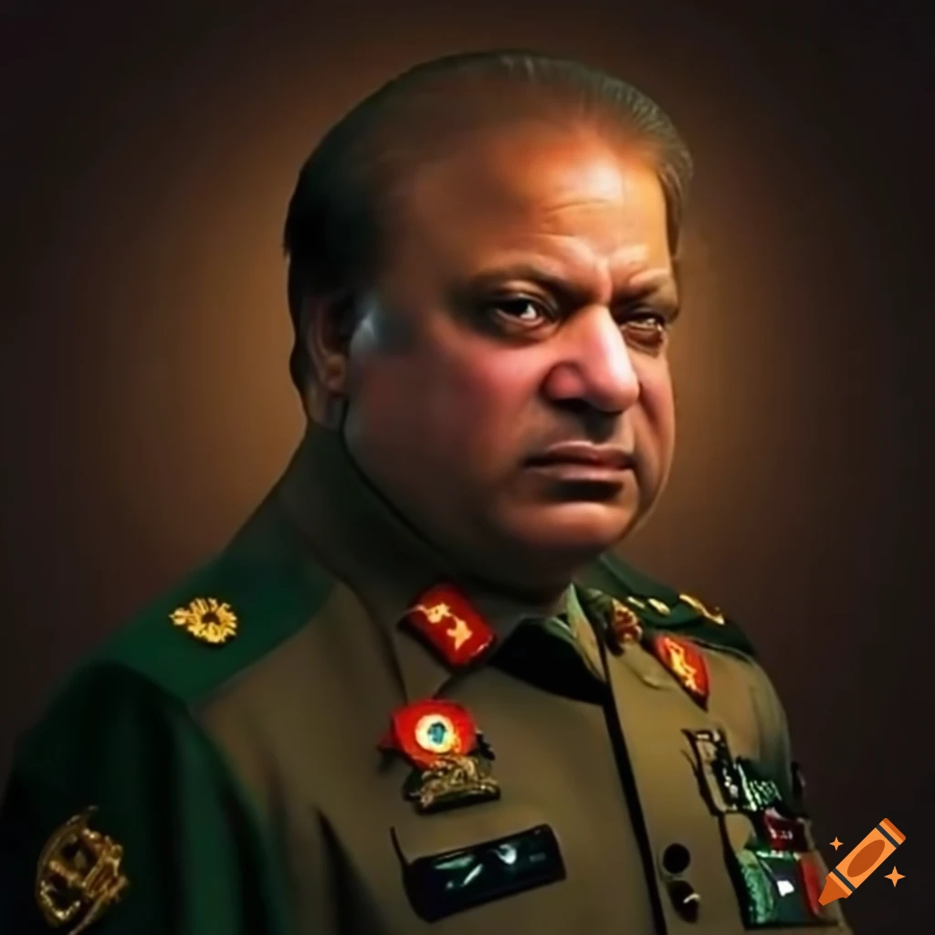 Nawaz Sharif with Pakistan Army