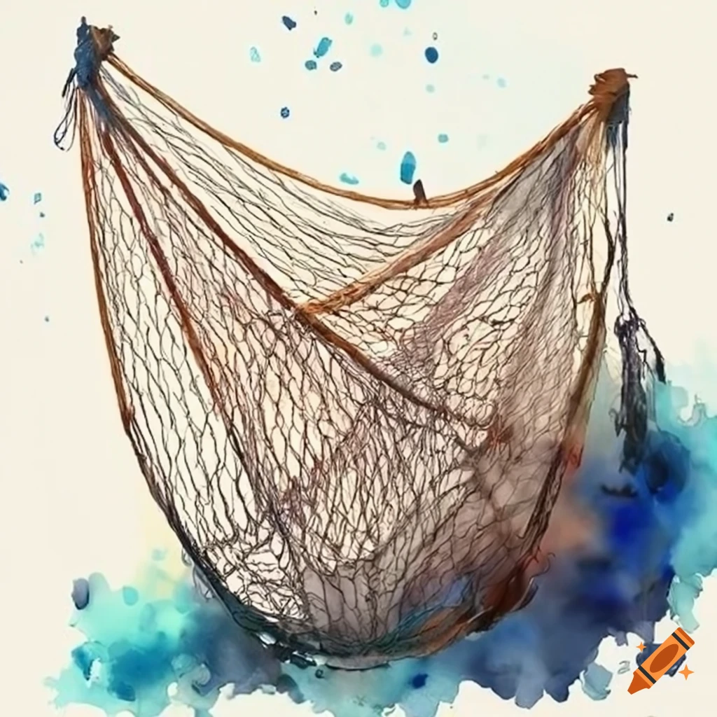 Fishing net on Craiyon