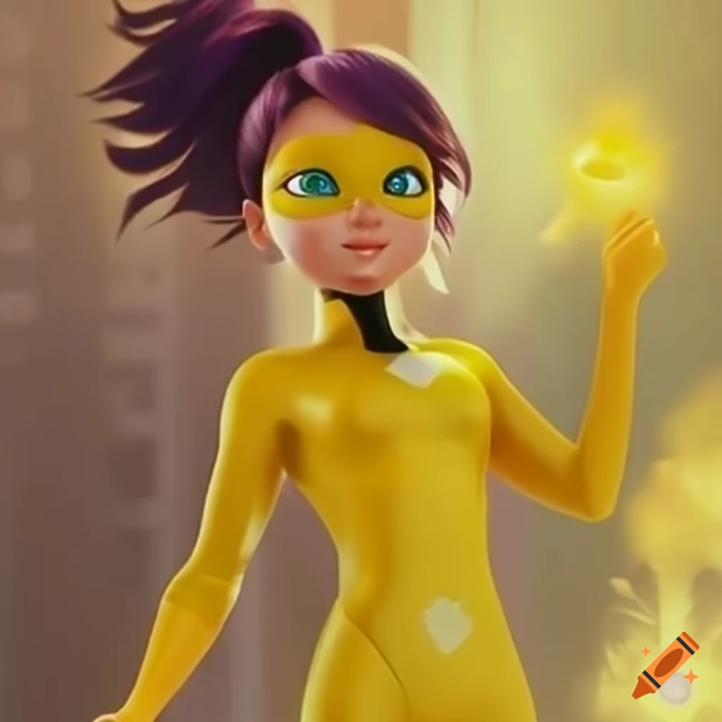 Yellow themed Superhero With A Canary Theme On Craiyon