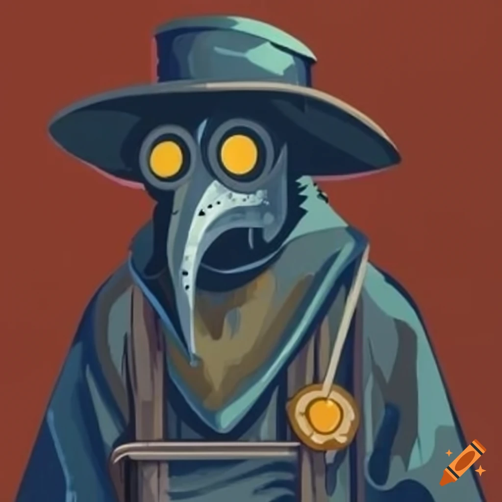 scary plague doctor scarecrow for horror gaming