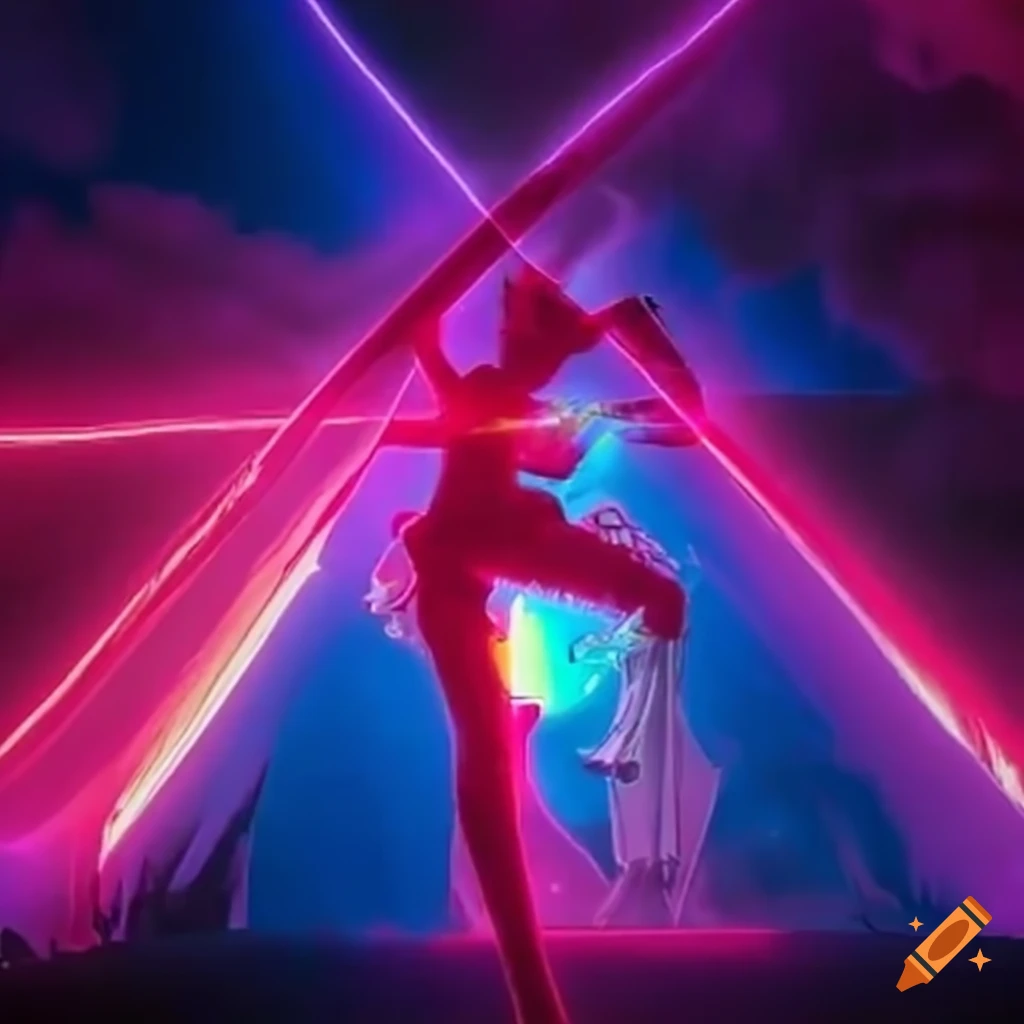 Sailor Moon and Neon Genesis fight scene
