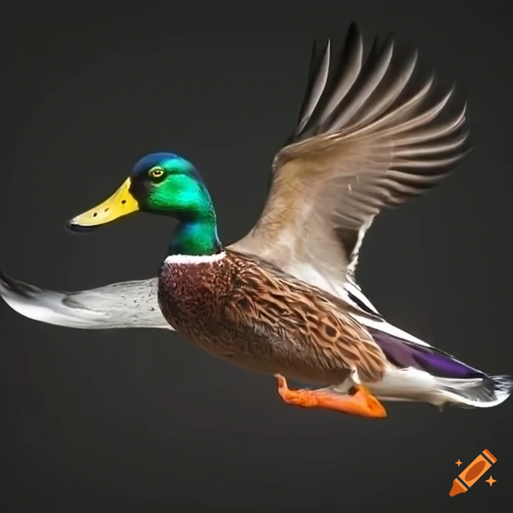 Mallard Duck in action