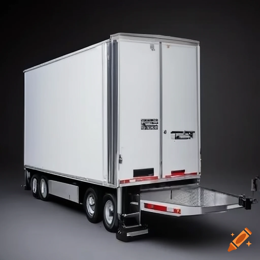 refrigerated trailer for transporting perishable goods