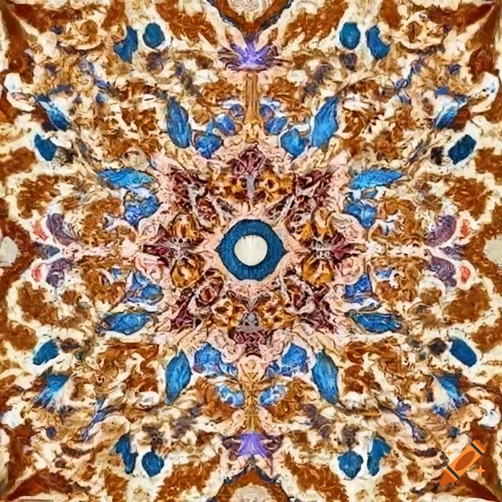 Persian art pattern in PNG format