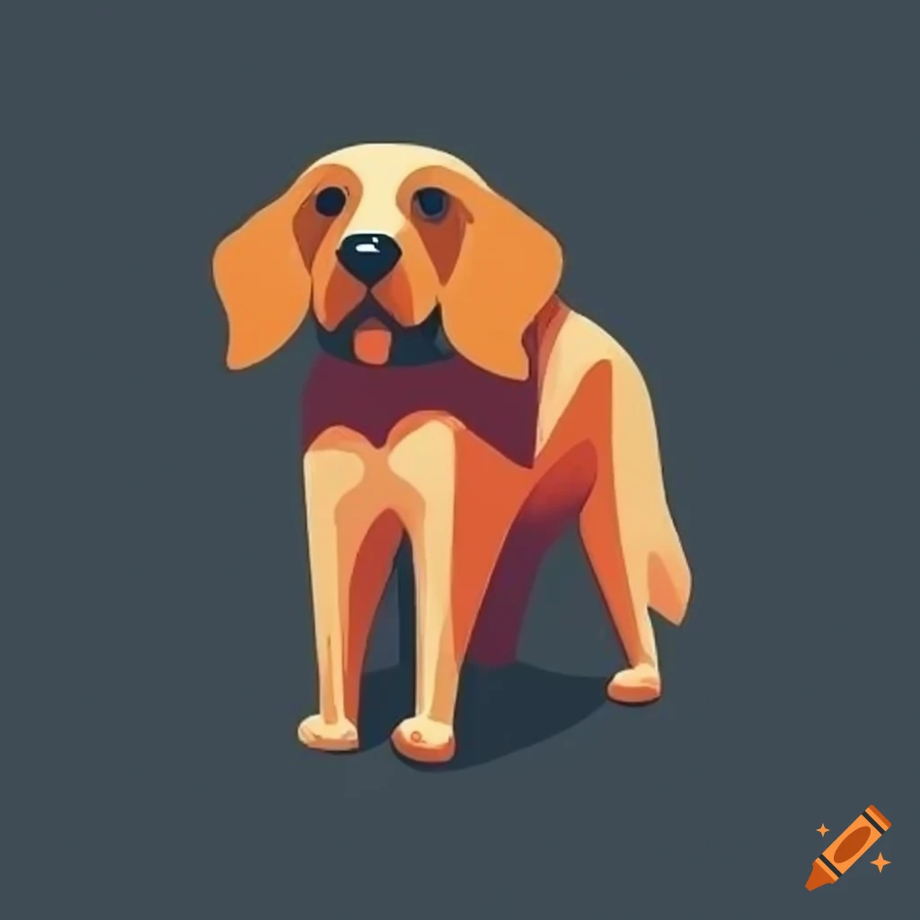 Logo Design Of A Dog Walking On Craiyon